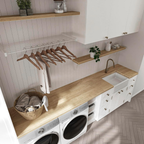 60_L x 36_W x 1.5_TH Hevea Solid Wood Butcher Block Countertop, Butcher Block Table Top for DIY Kitchen Countertop