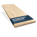 96_L x 25_W x 1.5_TH Hevea Solid Wood Butcher Block Countertop, Butcher Block Table Top for DIY Kitchen Countertop
